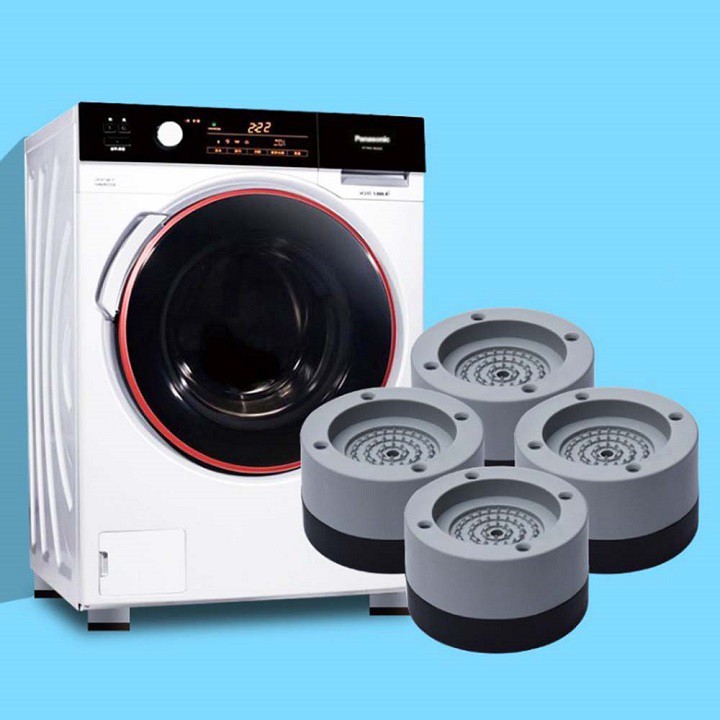 Bộ 4 miếng đệm cao su lót chân máy giặt chống rung chống ồn máy giặt tủ lạnh, chống ồn, chốn rung lắc - Fastmart