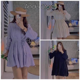 Váy babydoll mặc 3 kiểu⚡️Andu Store⚡️Váy xuông nữ