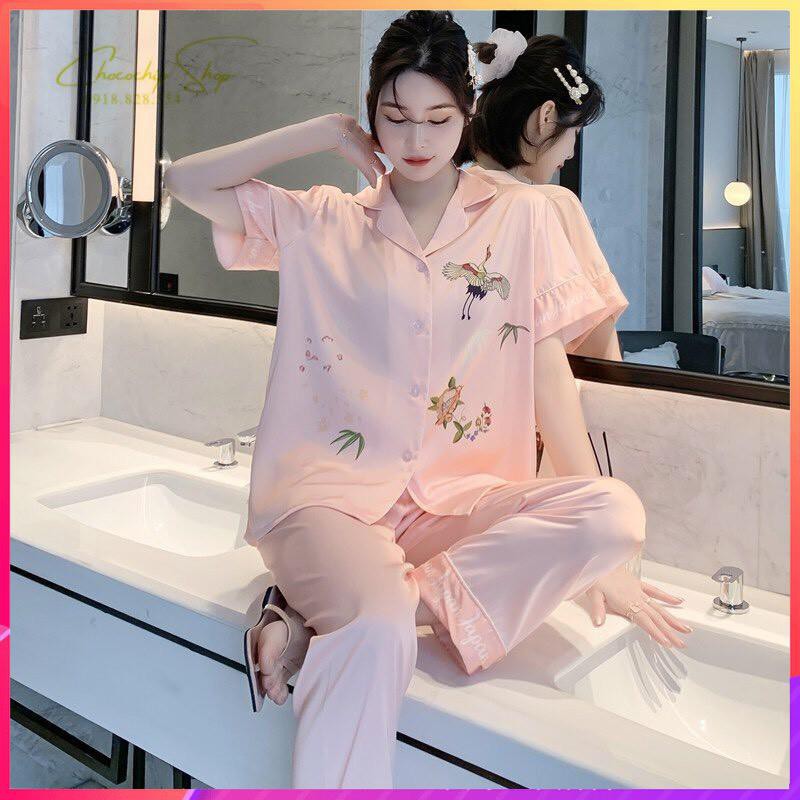 [FreeShip – Xả kho] Đồ Ngủ Pijama|Hàng Lụa Cao Cấp, Chất Đẹp Mã PI 2463 - Chocochip Shop