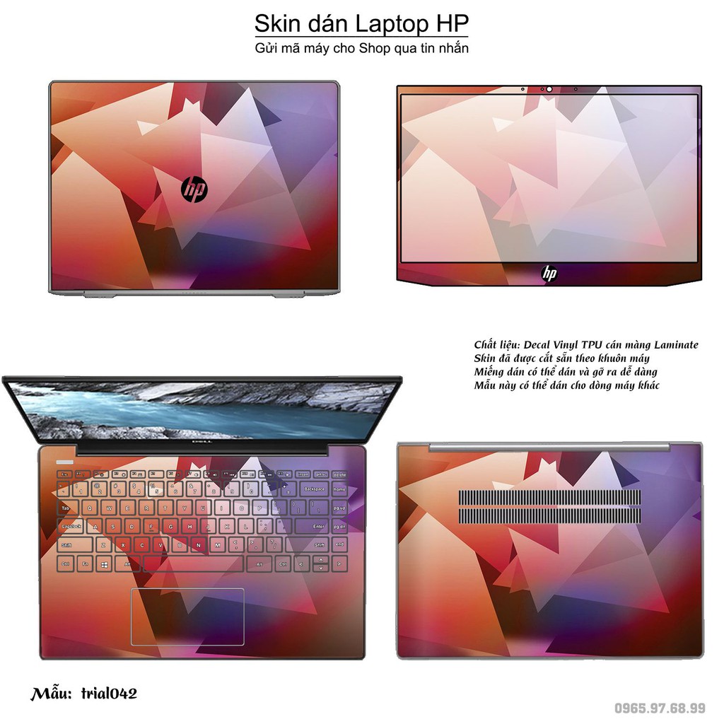 Skin dán Laptop HP in hình Đa giác _nhiều mẫu 7 (inbox mã máy cho Shop)