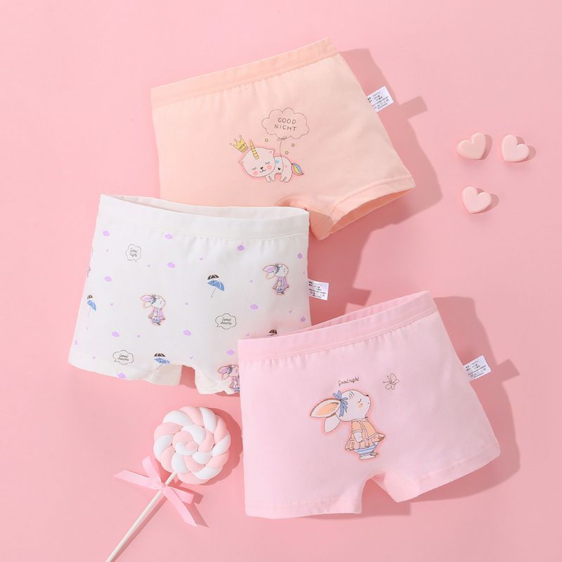 [Hàng Cao Cấp] 3 quần lót bé gái chất liệu cotton kháng khuẩn xịn xò- Maruka Fashion