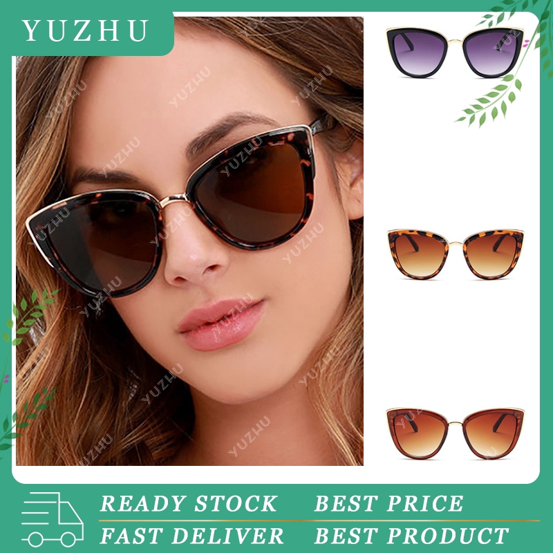 Kính Mát Mắt Mèo Chống Tia Uv Phong Cách Hàn Quốc Cho Nữ