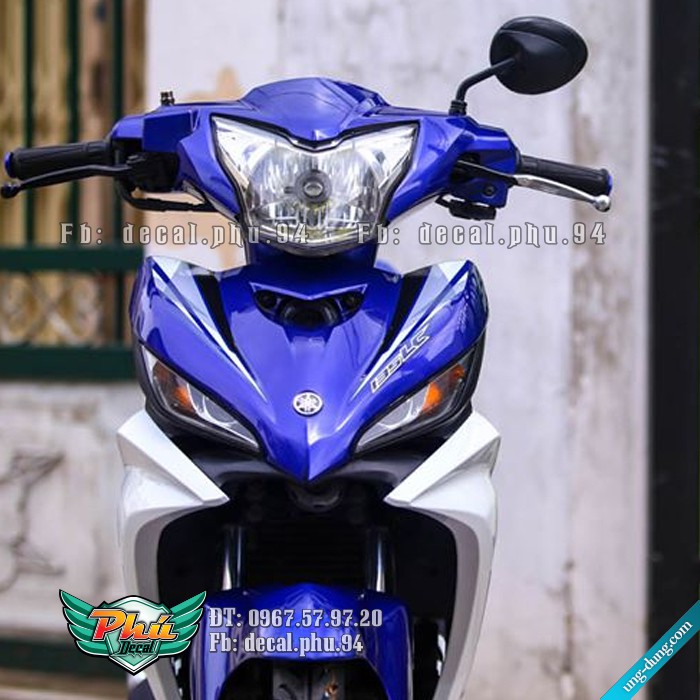 Tem rời Exciter 2011-2014 LC xanh trắng (W)