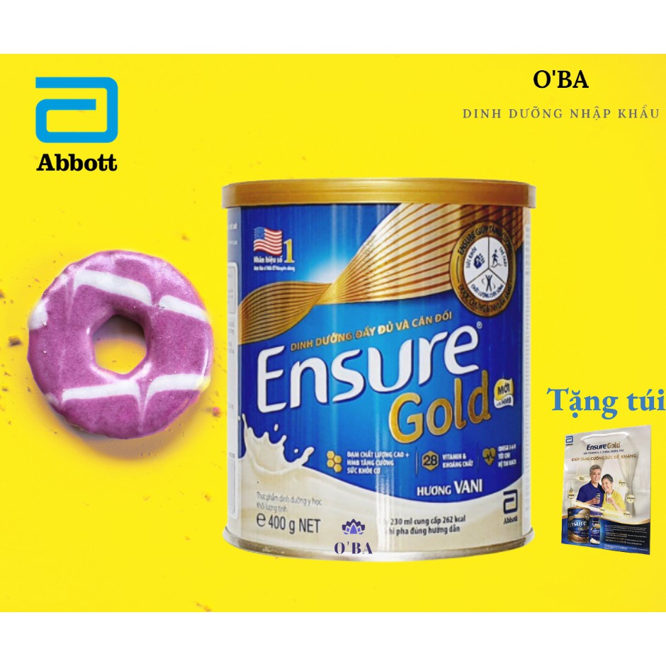 [Combo 3] Sữa Ensure Gold bột có HMB 400g (Date mới) - Hàng chính hãng