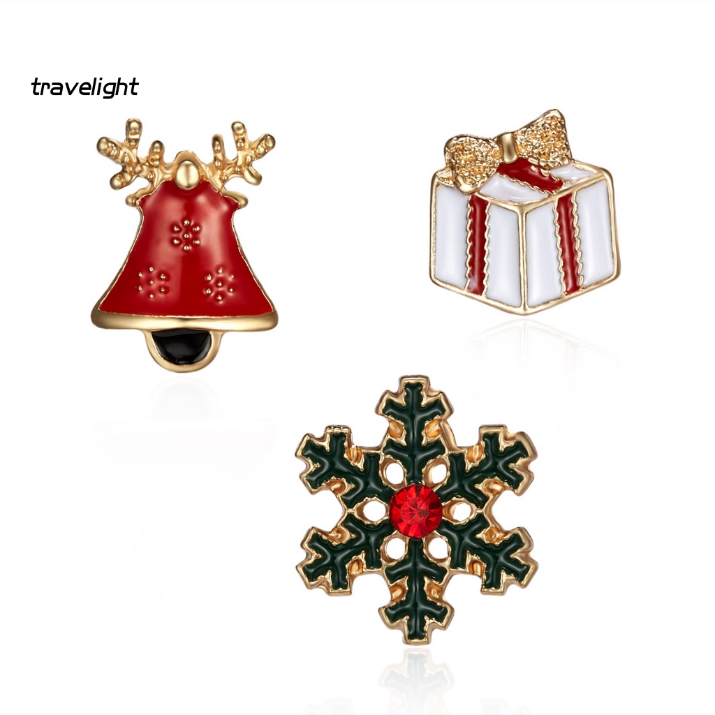 Gối Du Lịch Cao Cấp Tiện Dụng| Set 3 Ghim Cài Áo Chủ Đề Giáng Sinh Đáng Yêu