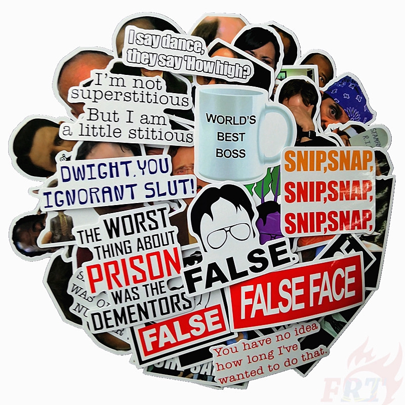 ❉ The Office - Series 06 NBC Hot TV Show Stickers ❉ 50Pcs/Set Fashion DIY Decal Doodle Stickers