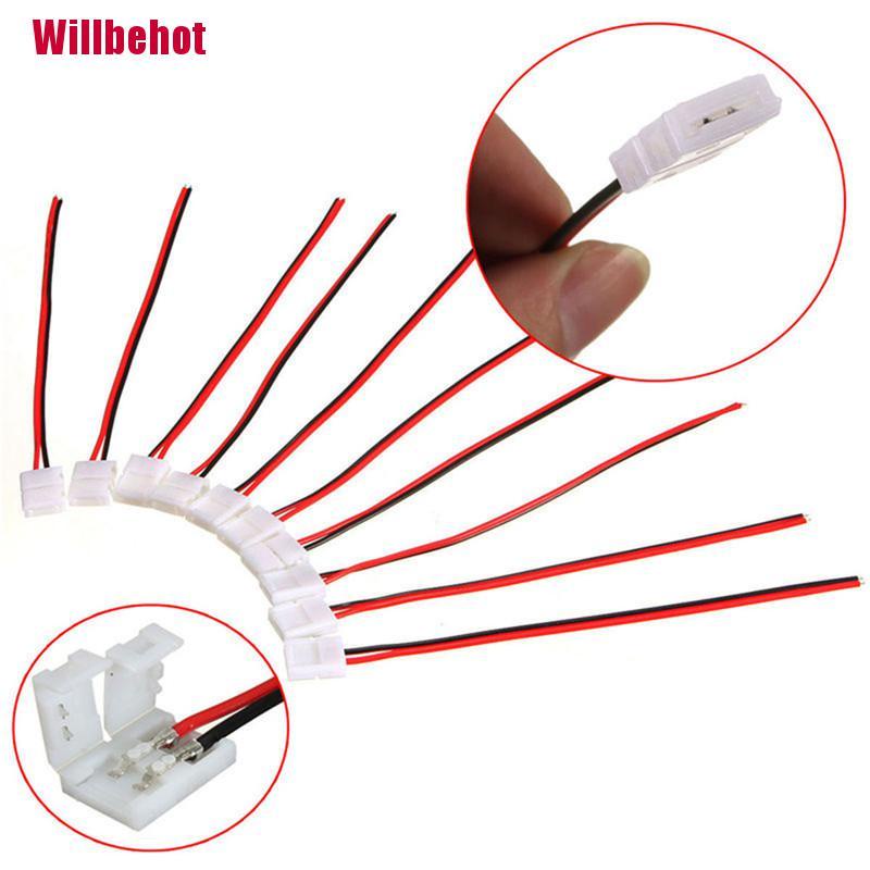 Set 10 đầu nối dây đèn led 2 Pin 3528/5050 màu sắc tiện dụng