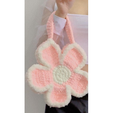 Crochet flowers bag/ crochet bag/ túi len hình bông hoa