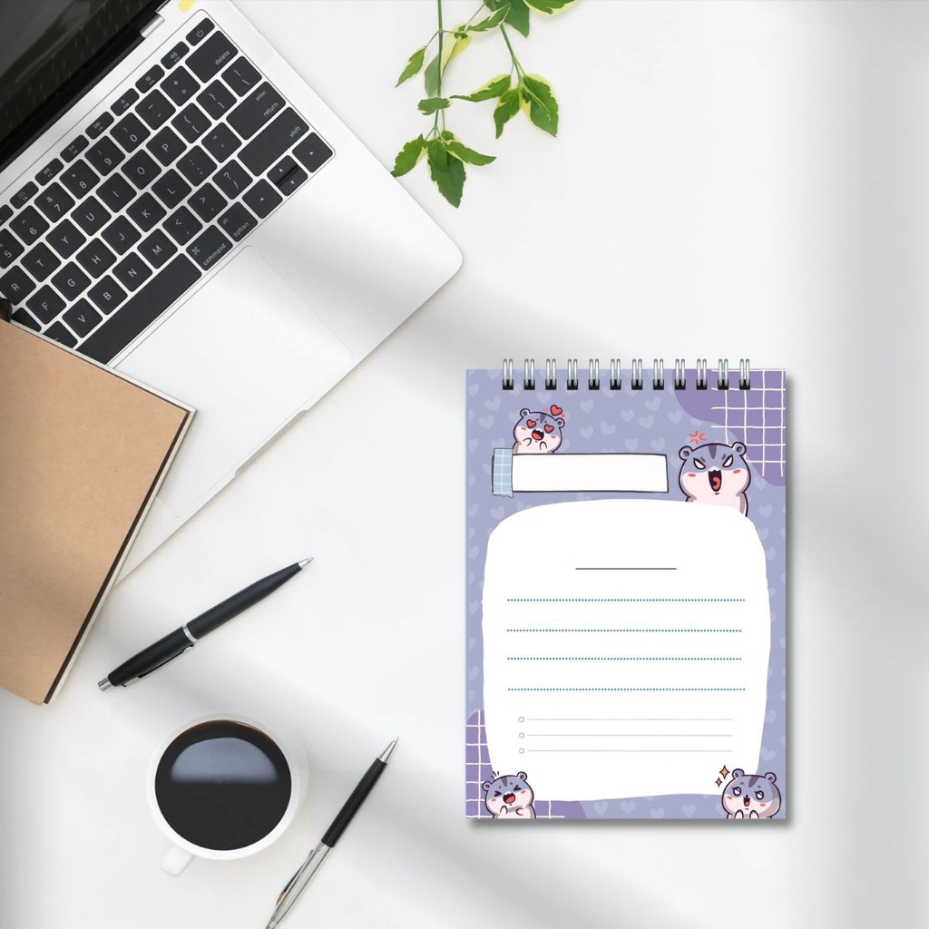 Sổ tay ghi chép từ vựng, lập kế hoạch lịch trình tiện lợi, có thể xé rời size 14.5x10cm