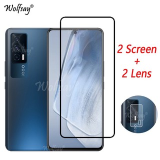 Kính Cường Lực Bảo Vệ Toàn Màn Hình 4 Trong 1 Cho Vivo iQOO Neo5 Vivo iQOO Z1X Z1 Neo3