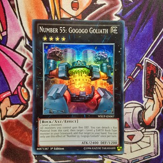 Thẻ bài Yugioh chính hãng | Number 55: Gogogo Goliath | WSUP Super rare.