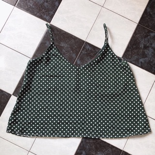 Áo hai dây cổ tim chấm bi bigsize