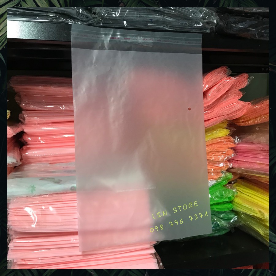 FULL SIZE - 1Kg Túi OPP Mờ Đựng Quần Áo Có Lỗ Thoáng Khí - Túi Mờ Dán Miệng Đựng Quần Áo