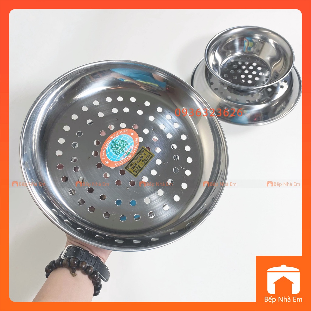 Xửng Hấp Inox Có Chân Nhiều Size - Hàng Việt Nam Sản Xuất