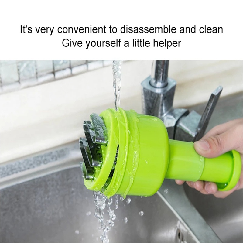 1 Dụng Cụ Cắt Hành Tỏi Bằng Thép Không Gỉ Màu Sắc Ngẫu Nhiên