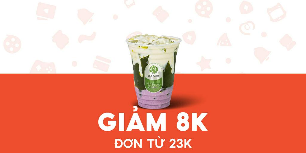 - Tiệm Rau Má RAMIX - Giảm 8K Ramix khoai môn sữa dừa