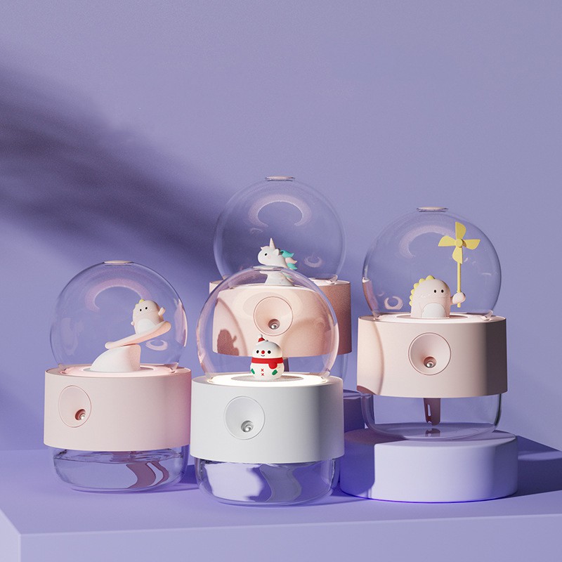 Máy phun sương tạo ẩm không khí FNELSE khuếch tán hương thơm có âm nhạc 300ml nhỏ gọn