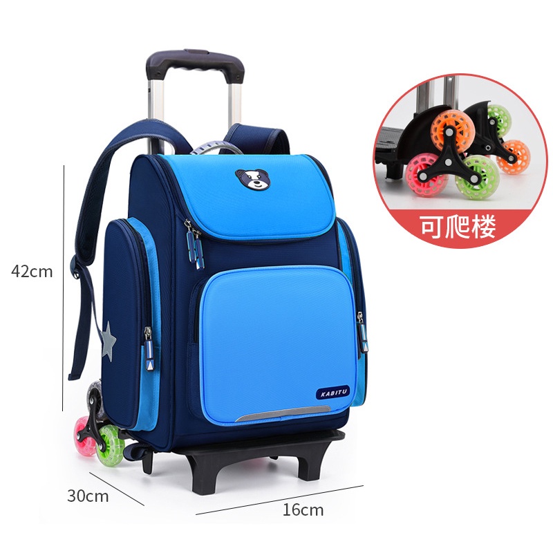 Balo đi học CHUWANGLIN có bánh xe chống thấm nước dành cho bé