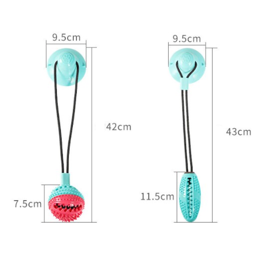 Đồ chơi bóng kéo co đựng treat dispenser cho chó / cún