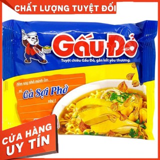 1 gói mỳ Gấu đỏ siêu mới vị Tôm chua cay + gà sợi phở