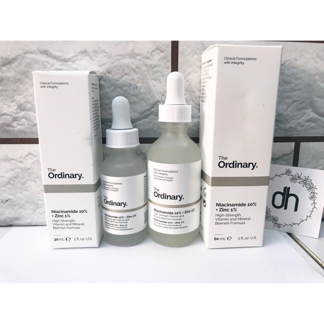 [Mã COS1904 giảm 8% đơn 300K] SERUM GIẢM THÂM CHO DA DẦU MỤN The ordinary niacinamide 10% + zinC 1% 30ml/60ml
