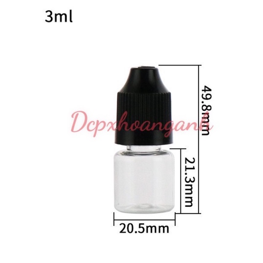 Lọ Nhựa Chiết Mực Xăm-Hũ Nhựa Chiết 5ml-10ml-15ml-30ml