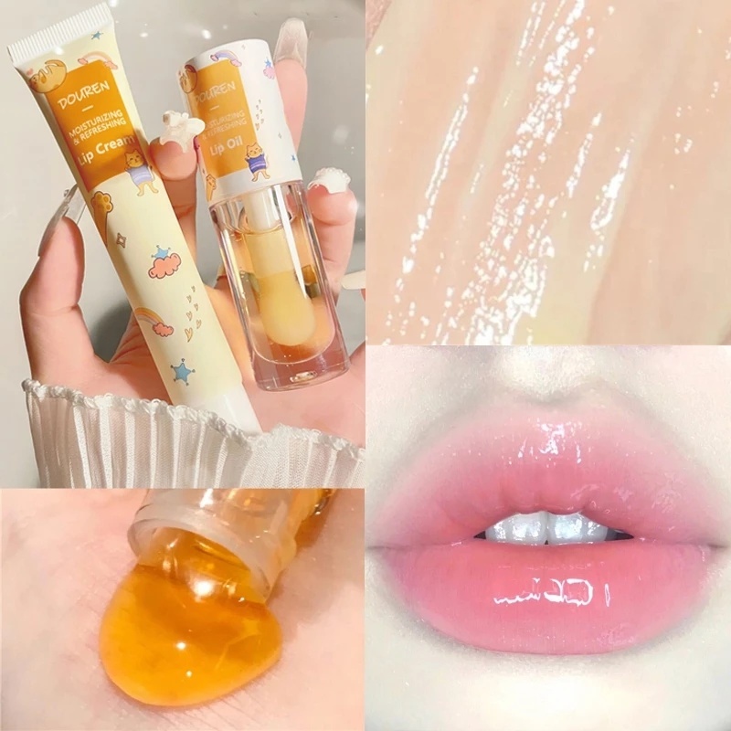 1 Son Dưỡng Môi Chiết Xuất Mật Ong/Dầu Mật Ong Giảm Nếp Nhăn/Kết Nứt Nẻ/Khô Môi Không Bết Dính Cho Nữ