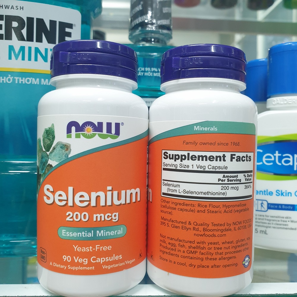 VEGAN - Viên Uống selenium Tăng Cường Đề Kháng, hấp thụ Iot vào tuyến giáp  200 mcg