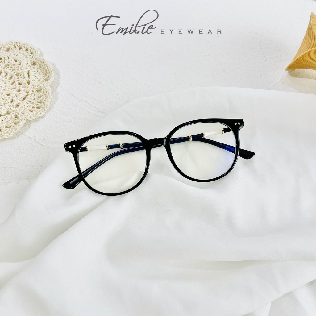 Gọng kính nhựa dẻo cao cấp nữ tròn bầu chắc chắn nhiều màu Emilie eyewear phụ kiện thời trang 8871