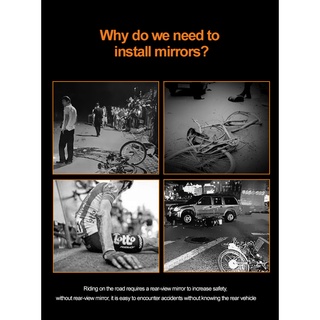Circular bicycle rearview mirror can rotate and fold 360 degrees