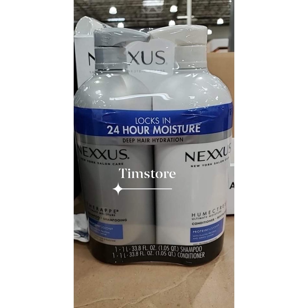 Bộ dầu gội xả Nexxus Therappe Caviar Complex Shampoo 1000ml của Mỹ