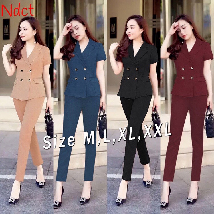 Set Nguyên Bộ Áo Vest Quần Dài Xinh Xắn - YB20403