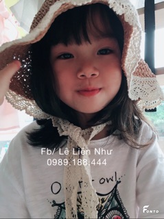 {Hình ảnh thật} Mũ cói cho bé