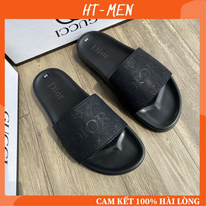 Dép Nam Quai Ngang Di.or Đế Cao Su Chống Trơn cao cấp Full Box