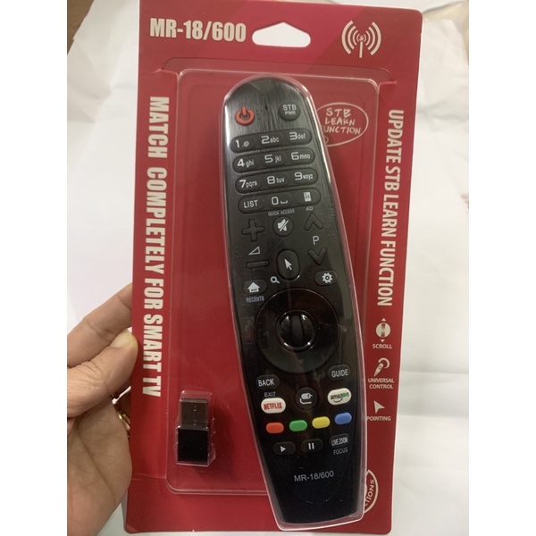 Điều khiển remote tivi smart LG chuột kèm USB -sử dụng cho tivi từ 2015-2018