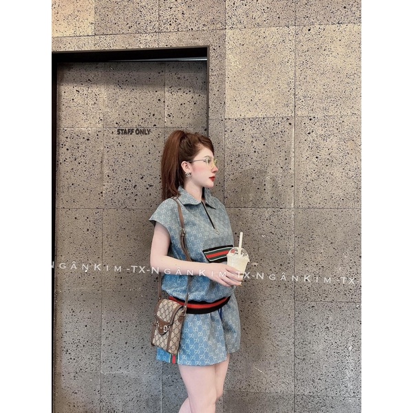 Set bộ cổ đức phối khoá xanh chữ đi chơi