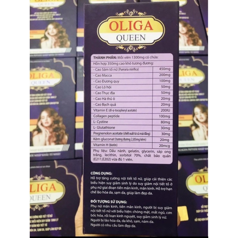 VIÊN UỐNG TĂNG CƯỜNG NỘI TIẾT TỐ NỮ OLIGA QUEEN