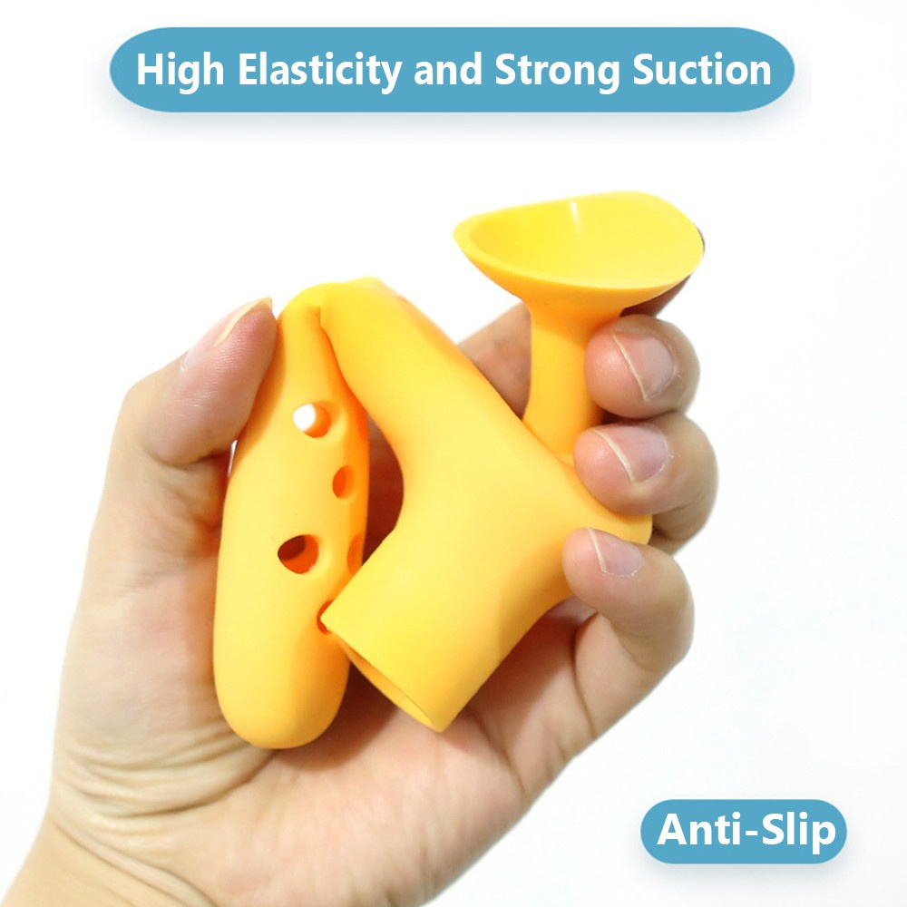 YEW Living Room Handle Sleeve Bedroom Silicone Door Knob Cover Anti-collision Baby Safety Suction Cup Door Handle Glove Home Protector/Multicolor