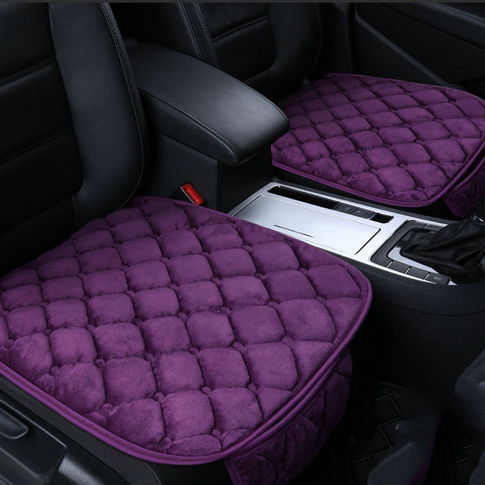 1 Vỏ bọc đệm ghế ngồi xe hơi bằng vải bông giữ ấm thoáng khí chống trượt đa năng cho mùa đông