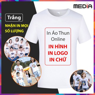 In Áo Thun Theo Yêu Cầu Màu Trắng, In Đồng Phục, Sự Kiện, Du Lịch, Áo Thun Không Cổ Ngắn Tay Unisex Form