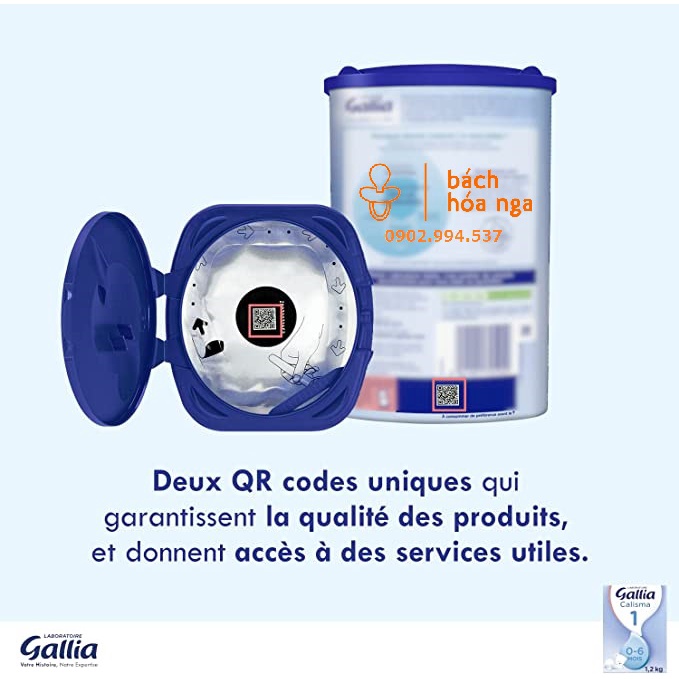 [Pháp]Sữa Gallia Calisma Pháp số 1-2-3-4 hộp 800g