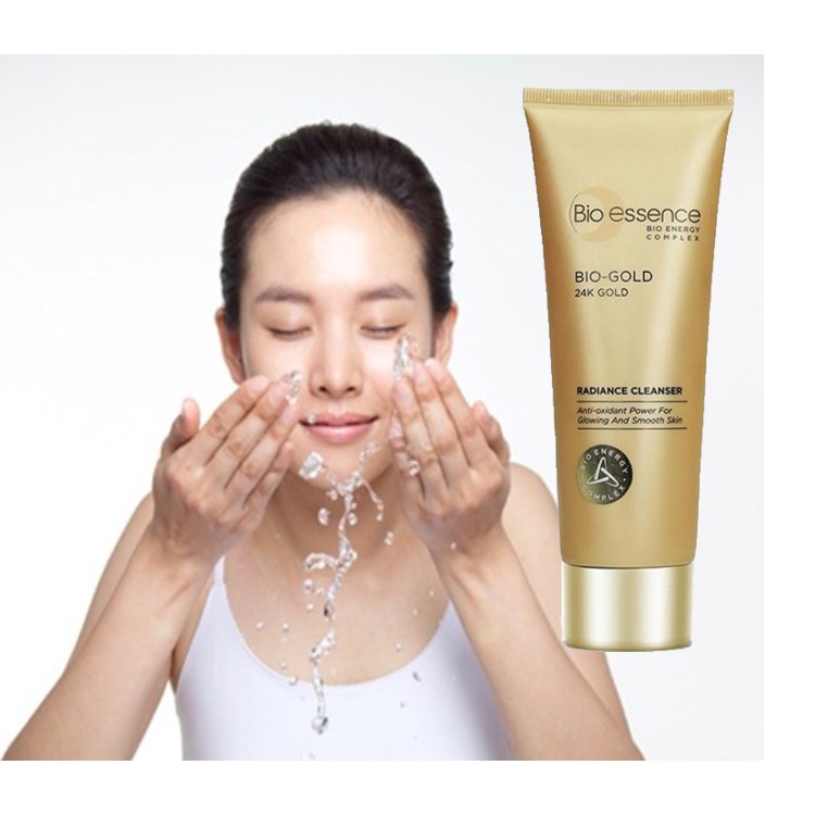 Sữa rửa mặt Bio-Essence ngăn ngừa dấu hiệu lão hóa chiết xuất vàng sinh học 24k Bio-Gold-100gr