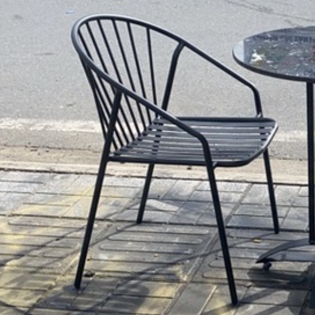 Bàn ghế cafe ban công, bộ 1 bàn 2 ghế phù hợp cho quán cafe sân vườn ngoài trời