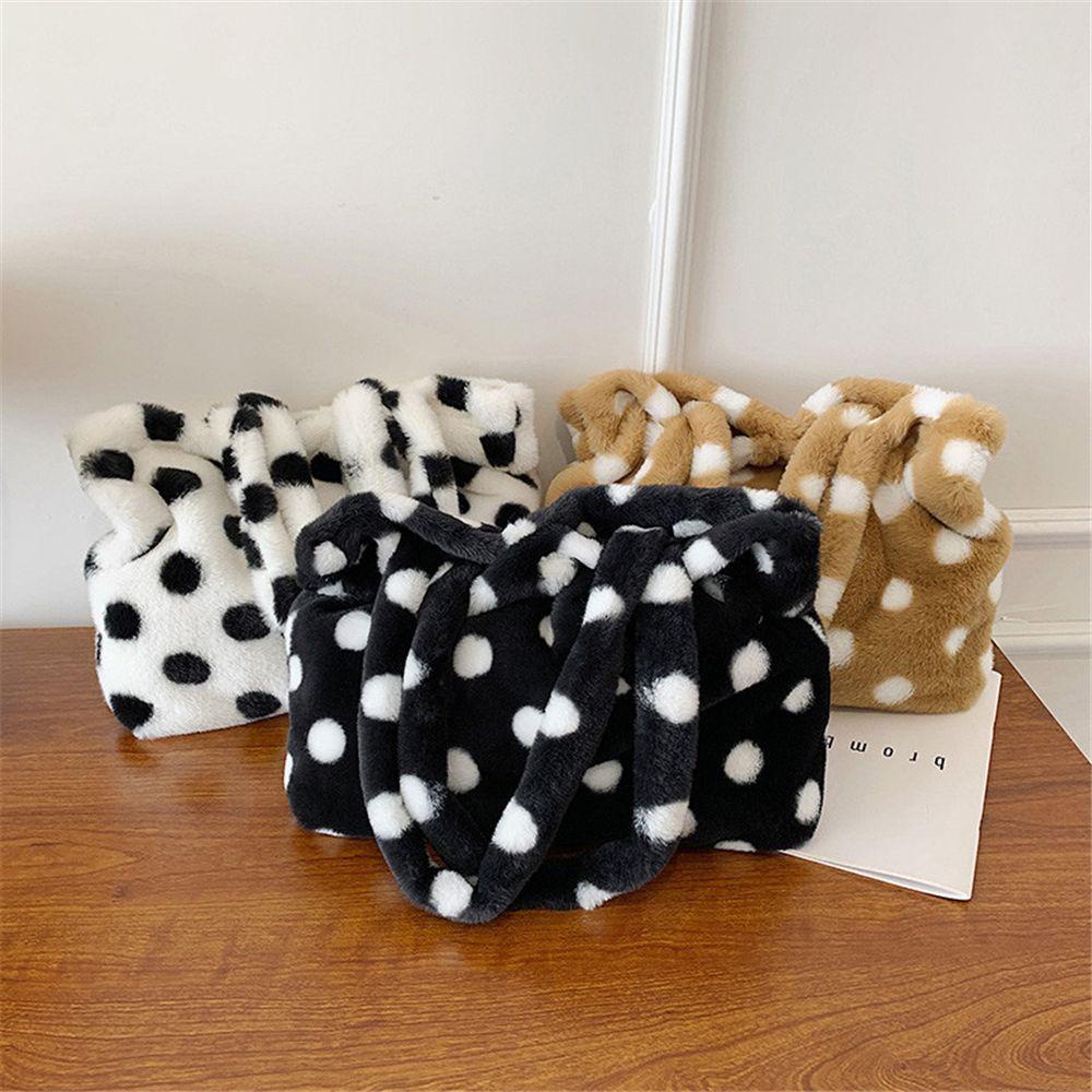 Túi Đeo Vai MIHAN1 Phủ Lông Nhân Tạo Kiểu Dáng Thời Trang Cho Nữ