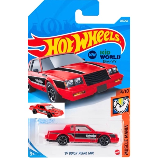 Xe mô hình Hot Wheels basic '87 Buick Regal GNX GTB43.