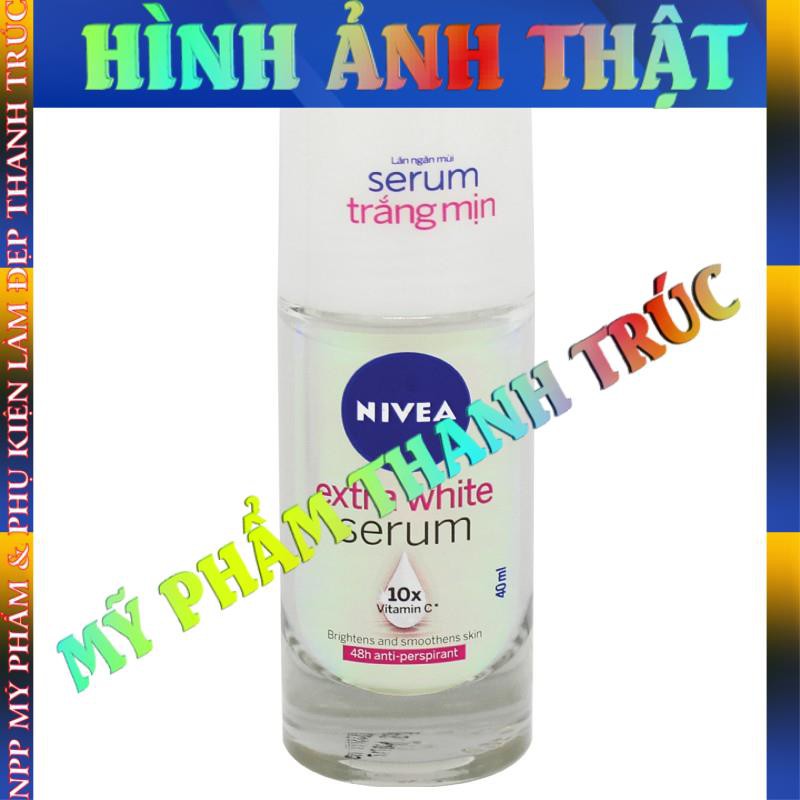 Lăn khử mùi Nivea serum trắng mịn da chai 40ml