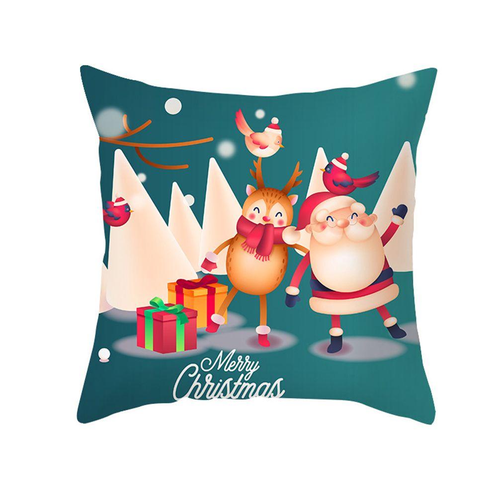 CONOPERY Vỏ Gối In Họa Tiết Ông Già Noel Trang Trí Giáng Sinh