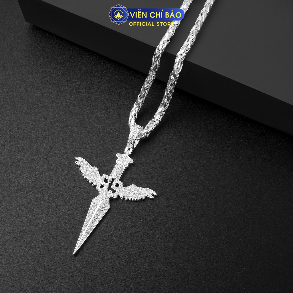 Mặt dây chuyền bạc kiếm đá full chất liệu bạc S925 thời trang phụ kiện trang sức nữ thương hiệu Viễn Chí Bảo M300495
