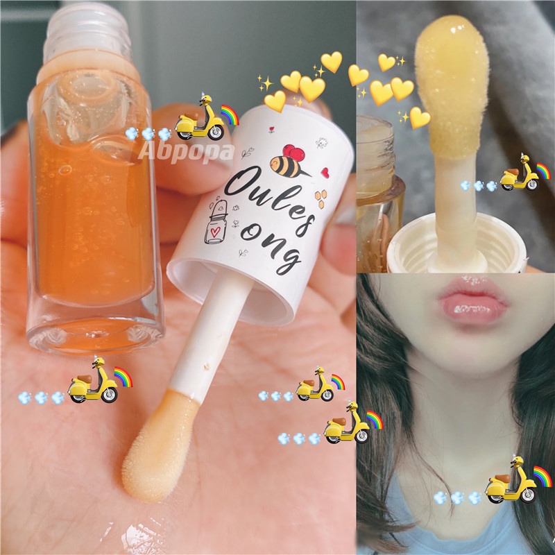 Son Dưỡng Môi Dạng Lỏng Chiết Xuất Mật Ong Dưỡng Ẩm Làm Mờ Nếp Nhăn