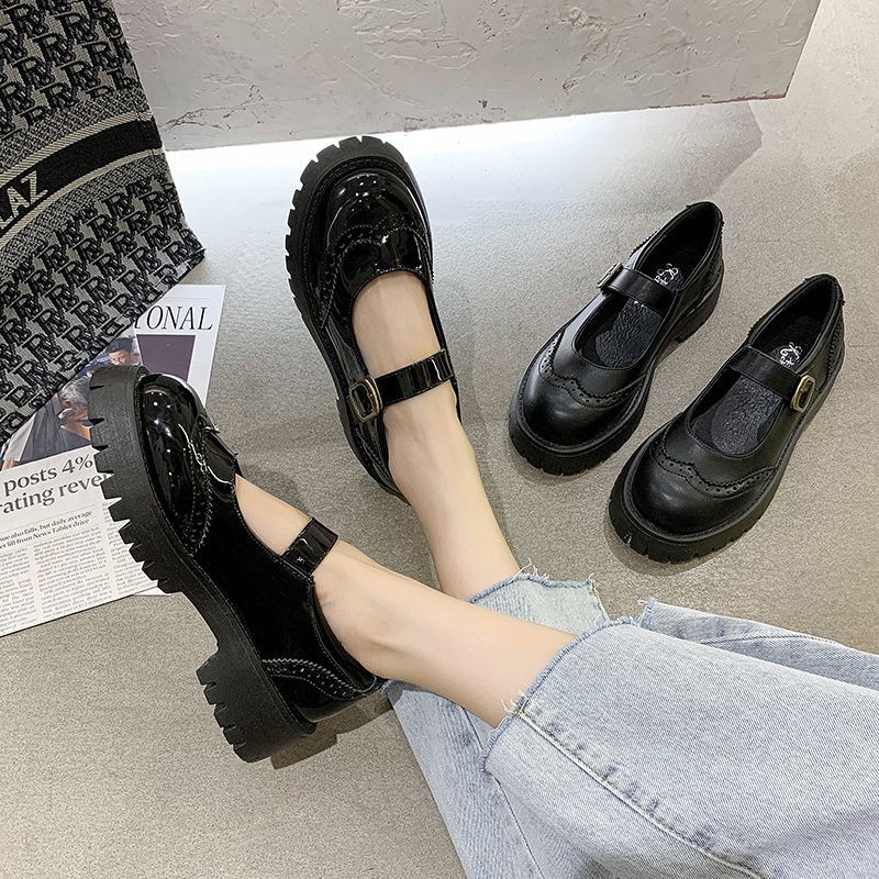 Giày Búp Bê Size Lớn 35-43 Phong Cách Lolita Nhật Bản Cho Nữ